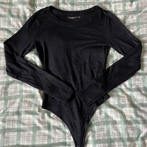 Black Long-sleeve body suit